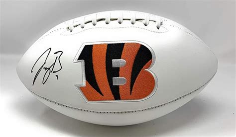 Joe Burrow Signed Bengals Logo Football (Fanatics) | Pristine Auction