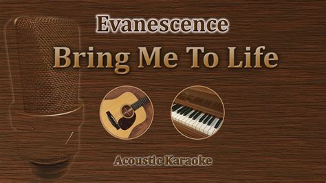 Bring me to Life - Evanescence (Acoustic Karaoke) - YouTube