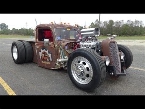 Blown 1935 Ford Dually Rat Rod Truck - Rust Rebellion - YouTube