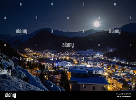 Davos, switzerland, beautiful winter view Stock Photo - Alamy