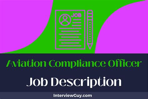 Aviation Compliance Officer Job Description [Updated for 2024]