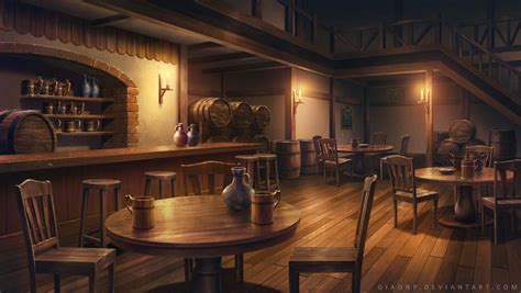 Tavern by giaonp on DeviantArt | Interior concept, Fantasy inn, Tavern