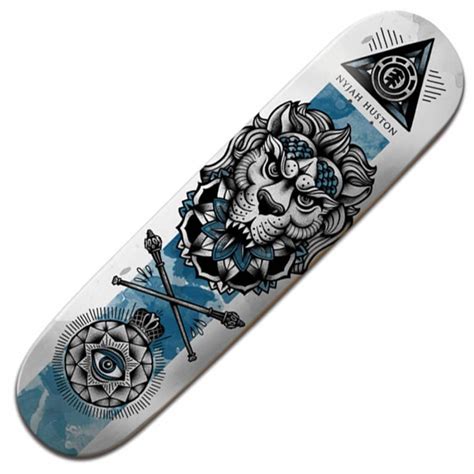 Element Skateboards Element Nyjah Huston In Bloom Skateboard Deck 8.0'' - Element Skateboards ...