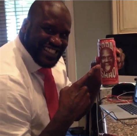 Shaq holding Shaq Soda : r/ShaqHoldingThings