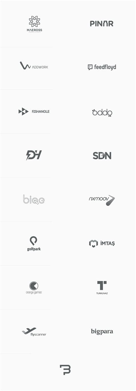 Logo collection from 2014 by Fatih Bektaş, a graphic designer based in ...