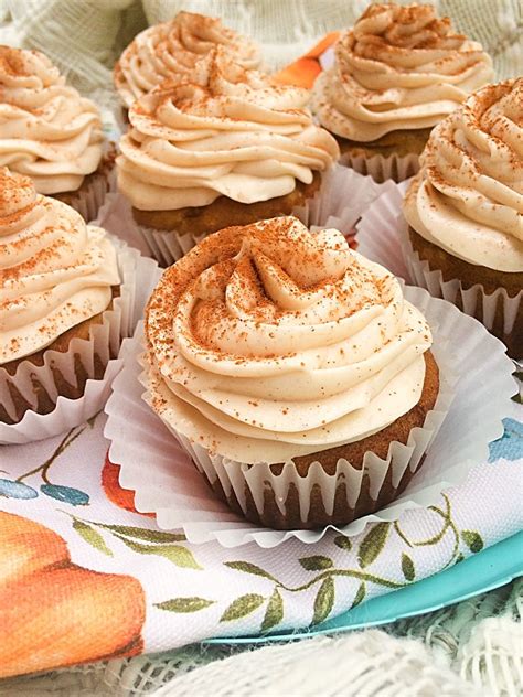 Pumpkin Spice Cupcakes with Cinnamon Cream Cheese Icing | SHIFTING ROOTS