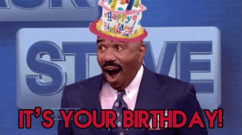 Its Your Birthday GIF - Steve Harvey Birthday Happy Birthday - Discover ...