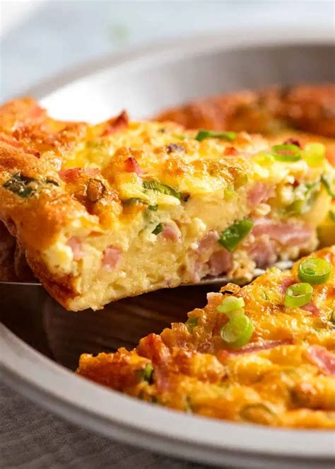 Crustless quiche ham and cheese – Artofit