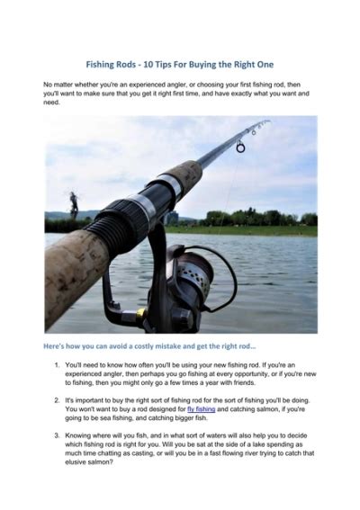 10 Tips Fishing Rods