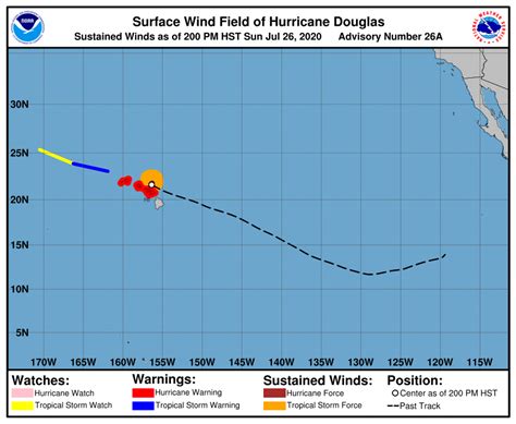 Douglas Passing Maui, Tropical Storm Warning Canceled on Big Island ...