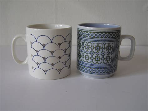 Vintage English Pottery Mugs- Instant Collection// Hornsea and Grindley ...