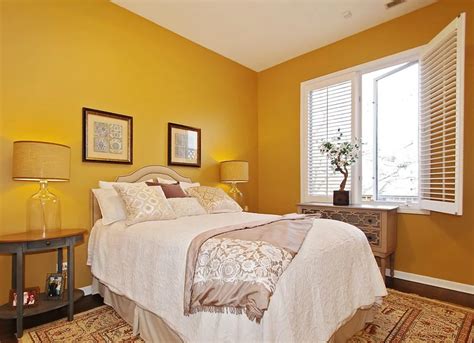 Yellow Painted Rooms, Yellow Bedroom Paint, Yellow Paint Colors, Yellow Room, White Bedroom ...