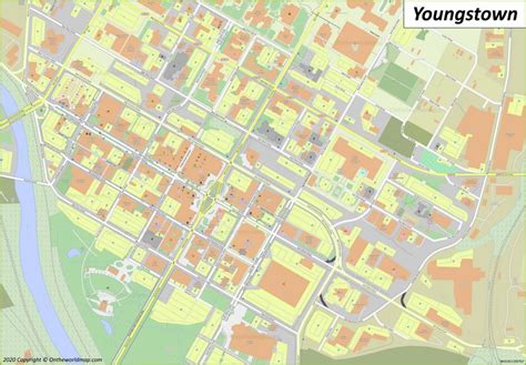 Youngstown Map | Ohio, U.S. | Maps of Youngstown