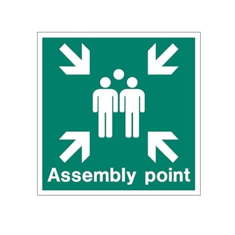 Aluminium Assembly Area Sign