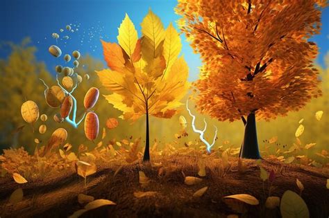 Premium AI Image | Science of Changing Leaf Colors in Autumn