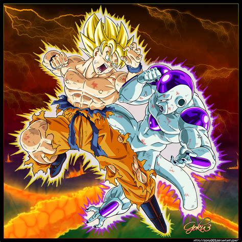 Goku VS Freeza by goku003 on DeviantArt