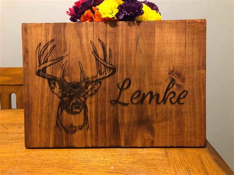 Deer Hunter Customized Sign Rustic Personalized Wooden Sign | Etsy ...