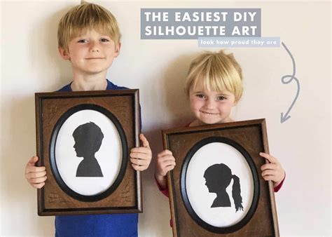 Weekend Art Project: Easy Kids DIY Silhouette Portraits - Emily Henderson