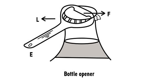 A bottle opener is an example of second order lever.