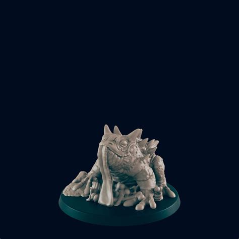 50mm Giant Toad 32mm Scale Dnd Miniature Dungeons and Dragons 5E Mini ...