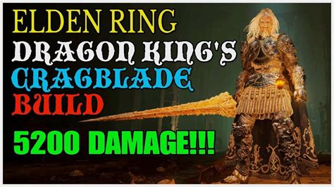 ELDEN RING - New & Improved | Dragon King's Cragblade Build | High Damage - YouTube