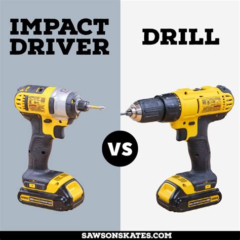 Impact Driver vs Drill: Which to Use & Why | Saws on Skates®