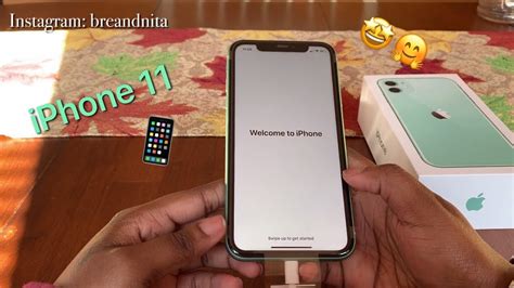 NEW IPhone 11 Green Unboxing + SetUp 🤑🤩 - YouTube