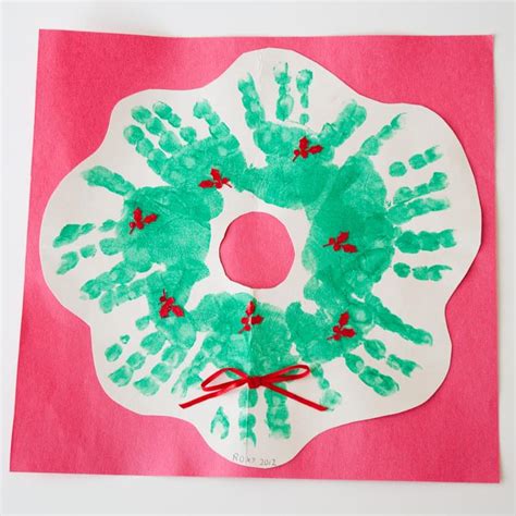 Handprint Christmas Wreath