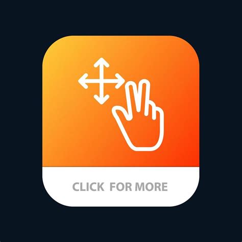 Finger Gesture Hold Mobile App Button Android and IOS Line Version 19116837 Vector Art at Vecteezy