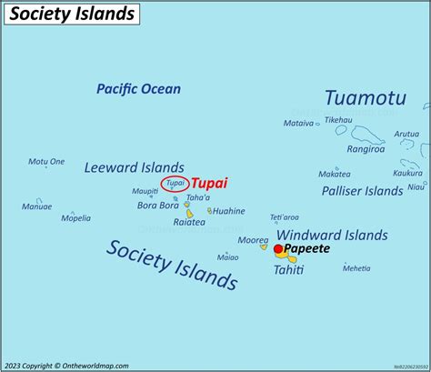 Tupai Map | French Polynesia | Detailed Maps of Tupai Island