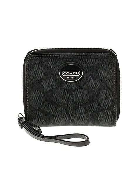 Coach Black Gray Wallet One Size - 71% off | thredUP