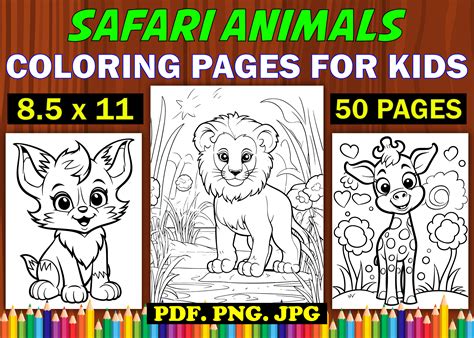 Baby Safari Coloring Pages