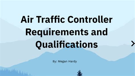 Air Traffic Controller Requirements and Qualifications by Megan Hardy ...