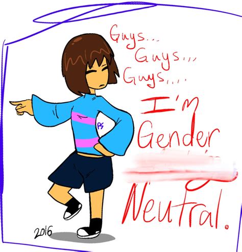 Frisk has a gender....it's called.... by HueGhost on DeviantArt