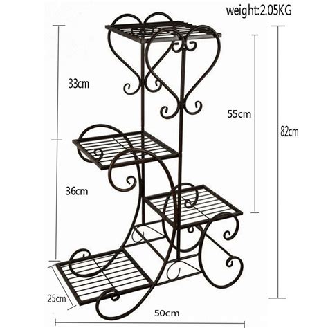 Garden Shelves, Plant Shelves, Flower Planters, Flower Pots, Tiered Plant Stand Indoor, Iron ...