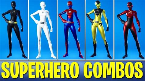 10 Best SWEATY SUPERHERO Skin Combos In Fortnite! - YouTube