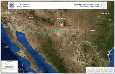 The 800 Mile Wall: Current Border Fence Map