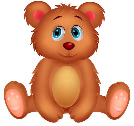 Cute Baby Bear Cartoon Stock Illustration - Download Image Now - Animal, Animal Body Part ...