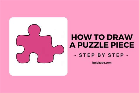 How To Draw A Puzzle Piece (Easy Drawing Tutorial) - Bujo Babe