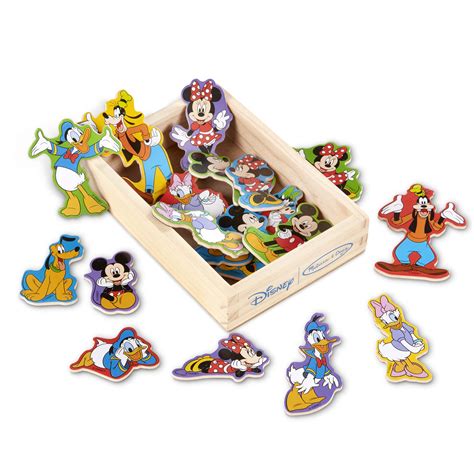 Buy Melissa & Doug Disney Mickey Mouse Wooden Character Magnets (20 pcs ...