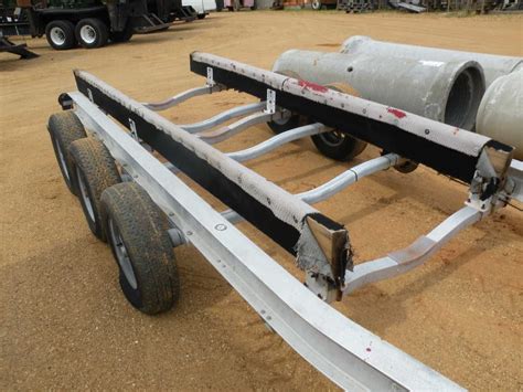 25' HEAVY DUTY ALUMINUM TRI-AXLE BOAT TRAILER - J.M. Wood Auction ...