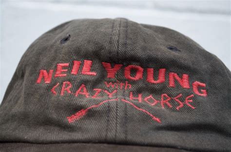 VINTAGE VERY RARE! EARLY 1990s NEIL YOUNG WITH CRAZY HORSE HAT SNAPBACK ...