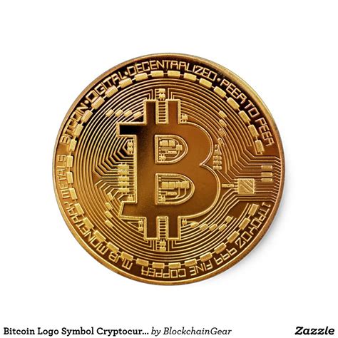 Bitcoin Logo Symbol Cryptocurrency Crypto Sticker | Zazzle | Bitcoin ...