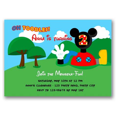 Mickey Mouse Clubhouse Invitation – CallaChic