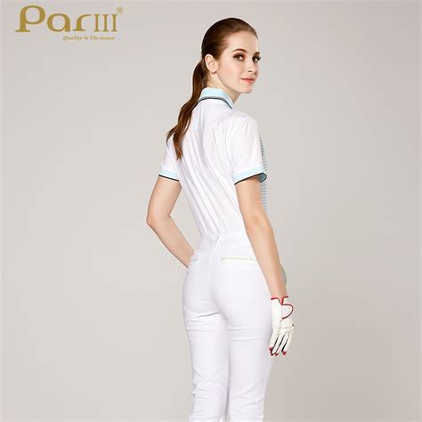 Golf performance polo shirts for women