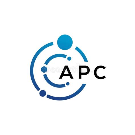 APC Letter Logo Design on Black Background. APC Creative Initials ...