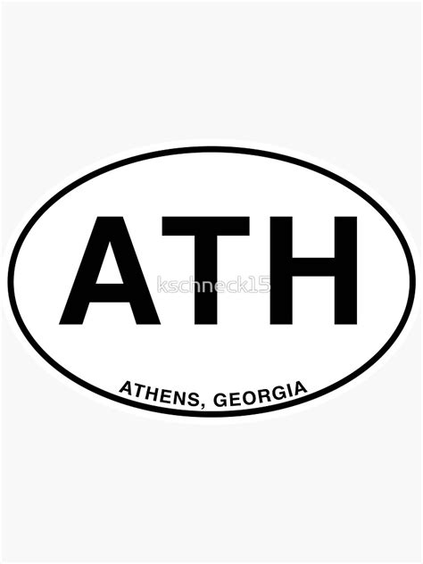 "Athens Georgia" Sticker for Sale by kschneck15 | Redbubble