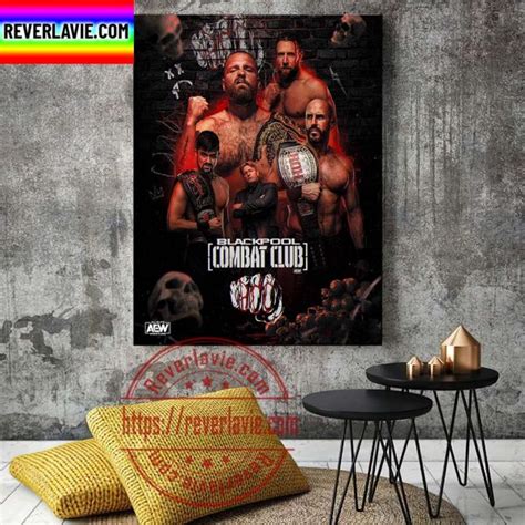 AEW Blackpool Combat Club Home Decor Poster Canvas - REVER LAVIE