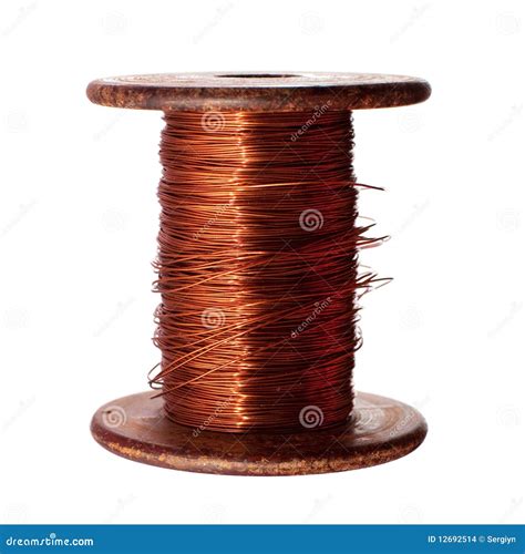 Copper wire stock photo. Image of isolated, communication - 12692514