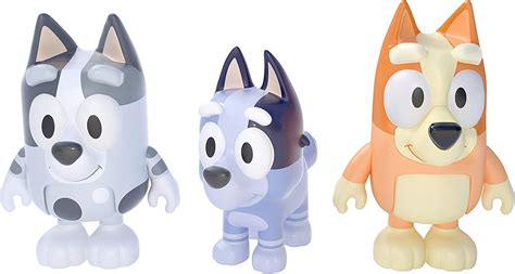 Bluey - Cousins: Bingo, Muffin & Socks 2.5 inch Figures - 3 Pack – One ...